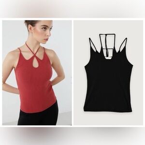 OAK And Fort
HALTER TANK WITH KEYHOLE CUT-OUT size XS